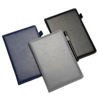 Cuaderno de Notas de Reuniones Personalizado para Oficina, Tapa Dura de Cuero PU de Alta Calidad, 100 Hojas, Diario de Copia
