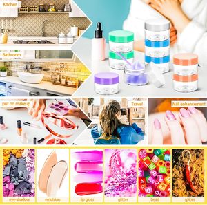 Pot en plastique rond personnalisé de 5 g, 15 g, 20 g, 50 g pour concentrés cosmétiques et crèmes - Product Image 2