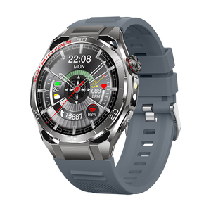 Montre connectée TK40 avec mesure du graisse corporel et de l'IMC, étanche IP68, écran tactile AMOLED de 1,47 pouce avec lampe de poche, batterie de 380 mAh - Product Image 1