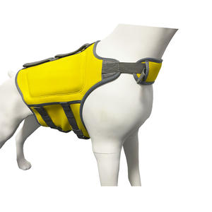 Sıcak satış dayanıklı üstün yüzdürme Premium neopren Pet güvenlik can yeleği köpek yüzme ceket - Product Image 2