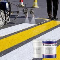 Peinture de marquage routier universelle réfléchissante en polyuréthane pour bateaux et chaussées, à réflexion constante