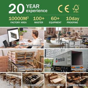 Tables et chaises de restaurant rétro, mobilier de café, sièges de banquette pour café - Product Image 5