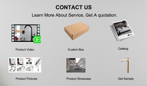 깊은 위생 도자기 고급 tapware 용 모양 디자인 304 스테인레스 스틸 뜨거운 및 차가운 싱크대 수도꼭지 그리포 크로마도 캐스카다 바오 - Product Image 6