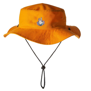 Sombrero Boonie de ala ancha personalizado de alta calidad al por mayor, Parche de goma con logotipo, protección UV, sombrero de pescador con cuerda - Product Image 6