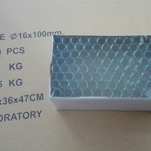 Round Bottom Glass Test Tubes 16x100mm Vacuum Packed For Laboratory Use - Product Image 2