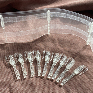 Support décoratif pour la maison accessoire d'embrasse support d'ombre crochet en plastique poteau mural tige de piste plafond rideau coulissant accessoire - Product Image 3