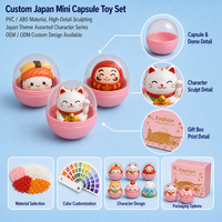 Figurine d'action personnalisée OEM, mini capsule, jouet en PVC, figurine anime chibi, décoration de bureau, ensemble de figurines en boîte mystère, vente en gros