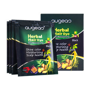 Mejor precio Augeas 30ml Hair Color Champú <span class=keywords><strong>Champus</strong></span> Teinture Pelo Sin amoníaco Permanente Magic Fast Black Hair Dye Shampoo Sachet - Product Image 1