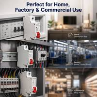 Disjoncteur miniature CNXE DZ47-2P C63, capacité de coupure 6kA, 240V 50/60Hz, protection contre les surcharges et les courts-circuits sur rail DIN BCD
