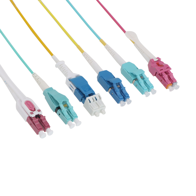 UT-King LC Uniboot 2F Fiber Patch Cord Single Mode OM3 OM4 LC UPC Duplex Jumper for Data Center Connector Changeable G657.A1