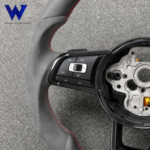 Volant en cuir antidérapant au design ergonomique adapté à Volkswagen <span class=keywords><strong>Golf</strong></span> <span class=keywords><strong>Gtd</strong></span> Polo 1.<span class=keywords><strong>2</strong></span> Polo 1.6 Polo 1.8 Polo <span class=keywords><strong>2</strong></span>.0 Bora Tdi Caddy - Product Image 5