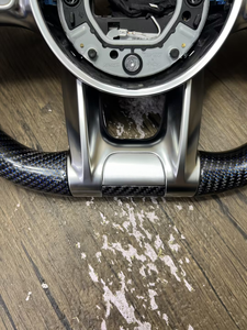 Volante Sportivo a D in Fibra di Carbonio per <span class=keywords><strong>Mercedes</strong></span> <span class=keywords><strong>Serie</strong></span> A <span class=keywords><strong>B</strong></span> C E S Tuning Completo - Product Image 3