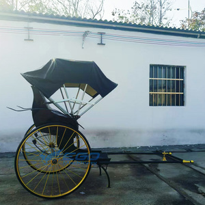 Rickshaw d'inspiration vintage 2025, nouvellement conçu, 2 places, <span class=keywords><strong>à</strong></span> propulsion humaine, chariot traditionnel tiré par des chevaux <span class=keywords><strong>à</strong></span> <span class=keywords><strong>vendre</strong></span> - Product Image 3
