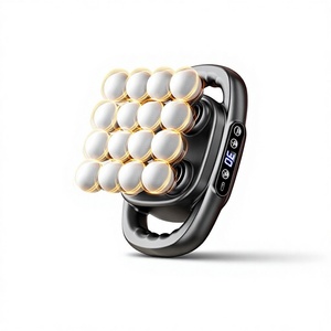 Owl Sixteen <b>Heads</b> Fascia Gun Mini Model 16-<b>Head</b> <b>Massage</b> Gun Rechargeable 30 Speed Levels 2000-4000mAh Battery - Product Image 1