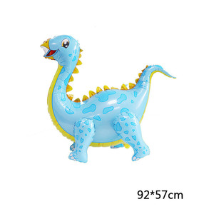 LEMON-Globo <span class=keywords><strong>De</strong></span> Dinosaurio 4D Walking, globos <span class=keywords><strong>De</strong></span> aluminio con helio, Animal, tiranosauru, Mundo Jurásico - Product Image 3