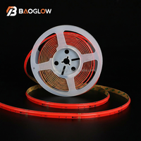 Bande lumineuse LED flexible intelligente pour TV, 720 LED, rétroéclairage COB, effet néon, iridescence trois lignes, du fabricant