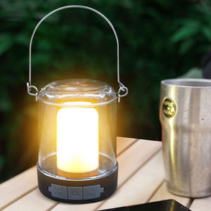 Lanterne de <span class=keywords><strong>camping</strong></span> LED rechargeable, lampe de tente portable à intensité variable avec 3 modes d'éclairage, lanterne d'urgence étanche avec batterie externe - Product Image 2