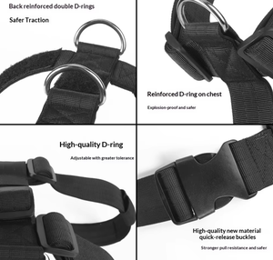 Arnés Táctico para Perros de Servicio, Arnés de Entrenamiento Antitirones para Cachorros, Chaleco para Pitbull, Arnés Canino Táctico para Perros - Product Image 5