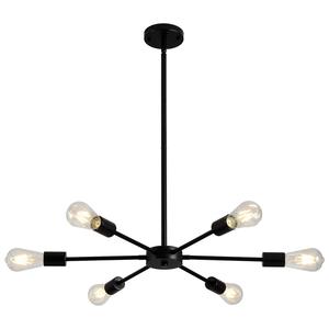 Lámpara de Araña LED de Acero Inoxidable Dorado, Base para Bombilla E26, Altura Ajustable de 22.24 Pulgadas de Diámetro, Garantía de 5 Años, Lámpara Colgante para Sala de Estar - Product Image 4