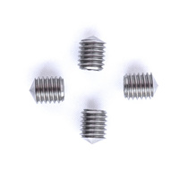 Baut Titanium GR5 M8*10mm Berkualitas Tinggi, Kepala Datar, Sekrup Soket Hex, Harga Pabrik, Ujung Kerucut, Baut Ulir Penuh