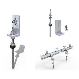 Wholesale Home Solar <strong>Roof</strong> Mount L Feet Solar Rack Ceramic Tile <strong>Roof</strong> Wooden <strong>Beam</strong> 220V Aluminum 6005-T5 Solar Panel Metal <strong>Roof</strong>