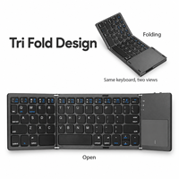 Keyboard Lipat dengan Touchpad dan Mode Tidur untuk Mengetik di Tablet Portabel di Ruang Kerja Bersama