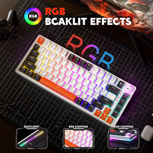 For ZA84 Pro 82 Keys 75% USB-C Wireless 3 Mode Hot Swap Custom Switch RGB Backlit <b>Gaming</b> Mechanical Keyboard Customized Mechanic - Product Image 4