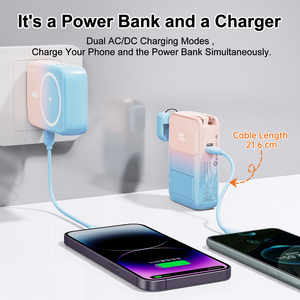 3-in-1 xách tay 10000mAh du lịch Adapter ngân hàng điện sạc AC USA/UK/italysocket thiết bị di động Trạm điện với chủ - Product Image 5