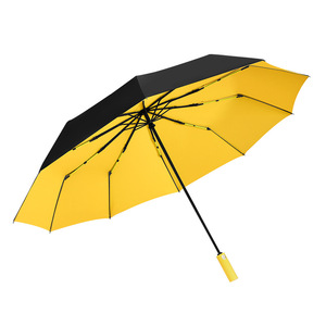 Three-fold 27-inch Large Umbrella Cover Increase Sunshade Black <b>Sunscreen</b> Folding Men's Manufacturers Spot Printing - Product Image 5