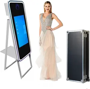 Eenvoudige Selfie Fotocabine Printer Stand Espejo Magico Fotocabine Camera Instelbaar Paspoort Instant Fotocabine Voor Feest