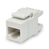 AV-DATA KIT-KJ180-6 Prise Keystone RJ45 8P8C Cat6 UTP 180 degrés