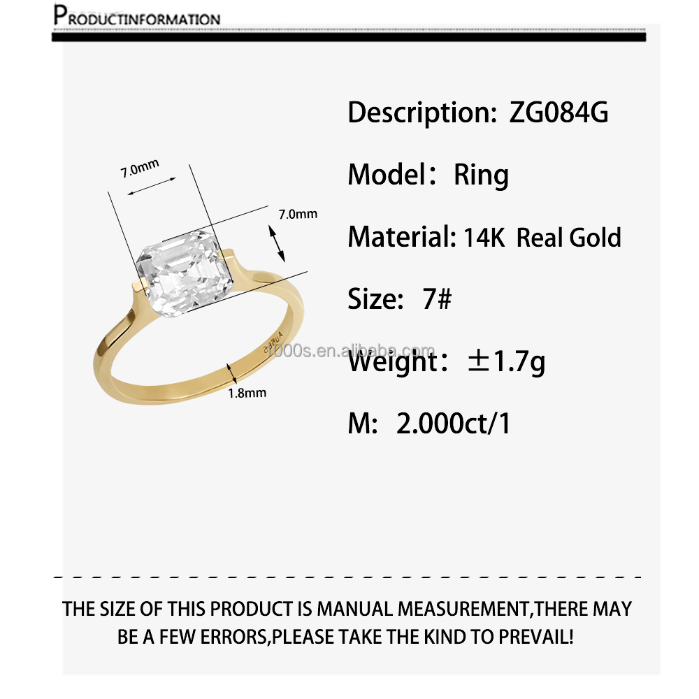 Moissanite in oro 14K ZG084G