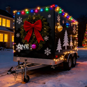 Chariot de nourriture de rue mobile, camion de nourriture rapide, remorque avec équipement de cuisine complet, prix bas pour Noël - Product Image 3