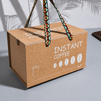 Boîte coulissante en carton kraft durable avec coussinets et fermeture magnétique pour vin rouge, café, thé, produits de spa et bougies d'aromathérapie