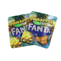 Pochette sur support refermable 7g 28g 3.5g sac Doypack gravure en mylar imprimé recyclable fermeture éclair fleurs gommes emballage odeur