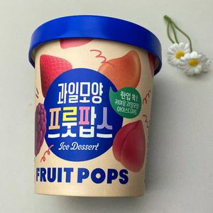 Mix Pops 180G chất lượng tốt nhất món tráng miệng đông lạnh mini Pops trái cây kem 4 trái cây có hương vị Mâm Xôi xoài đào dâu tây - Product Image 5