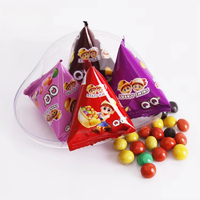 Vente en gros de collations halal personnalisées bonbons aux haricots au chocolat laiteux en triangle sucré pour enfants