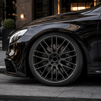 Jantes en alliage d'aluminium AL 18 19 20 21 22 pouces 5x112, design multi-rayons en maille, noir brillant, vente flash pour Mercedes Benz