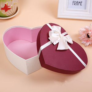 Custom Print Logo Heart Shaped Lid Base Box Rigid Cardboard Holiday Gift Valentine <strong>Chocolate</strong> Wholesale Paper <strong>Packaging</strong> Supplier - Product Image 4
