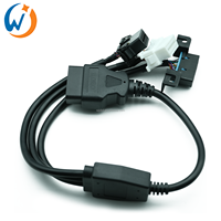Cable de Extensión OBD de 16 Pines Macho a 3 Puertos Hembra Divisor OBD2 Adaptador de Conector para Coche para Toyota Buick Kia