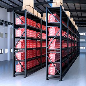 Étagères noires personnalisées Rayonnage à palettes Étagères empilables Entrepôt sans boulon en métal Étagères en acier Étagère à chaussures de stockage - Product Image 3