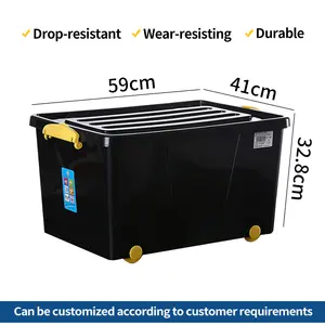 ZNST014 scatola mobile di plastica pieghevole pieghevole per l'igiene pesante impilabile di grandi dimensioni