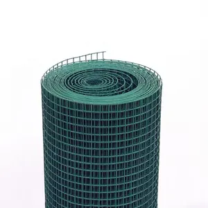 हरी परमवीर चक्र लेपित 1/2 इंच वेल्डेड तार स्क्रीन/वेल्डेड लोहे के तार जाल रोल/पैनलों
