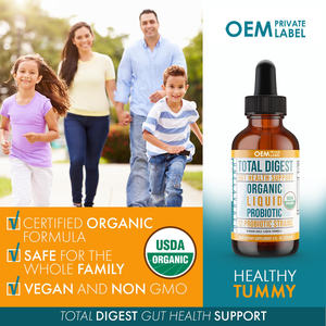 טיפות נוזל פרוביוטיות לנשים גברים אורגני אסידופילוס פרוביוטי נוזלי פרוביוטי טבעוני לבריאות המעיים תוסף פרביוטיקה - Product Image 5