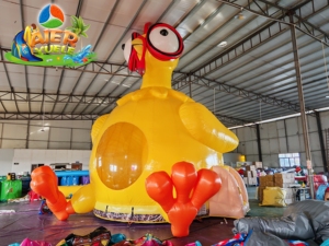 <span class=keywords><strong>Château</strong></span> gonflable géant en forme de poulet hurlant, <span class=keywords><strong>château</strong></span> gonflable commercial pour enfants, idéal pour les fêtes et les jardins. - Product Image 4