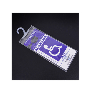 Support de garde-robe Transparent pour handicapés, porte-permis d'identification de stationnement, protection de garde-robe, sac à manches suspendues - Product Image 1