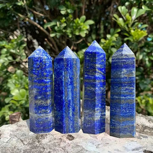 Torre de Cristal de Lapislázuli Natural Pulido al por Mayor, Colección de Especímenes Minerales, Varita de Cristal Curativa - Product Image 1