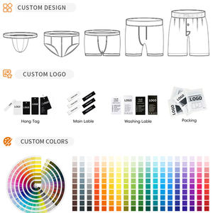 <span class=keywords><strong>Boxers</strong></span> Ethikaed avec logo de marque personnalisé en gros Shorts de sport imprimés Shorts de haute qualité Slips Ethikaes Sous-vêtements pour hommes - Product Image 5