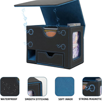 Boîte de rangement pour cartes TCG avec tour à dés / Boîte de rangement pour cartes compatible avec Magic the Gathering/Commander/Yugioh