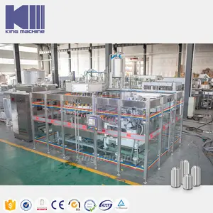 Whole Line Automatic PET Aluminum Tin Can Filling Sealing Machine for Beer Carbonated Beverage Juice Soda Water Soft Drink